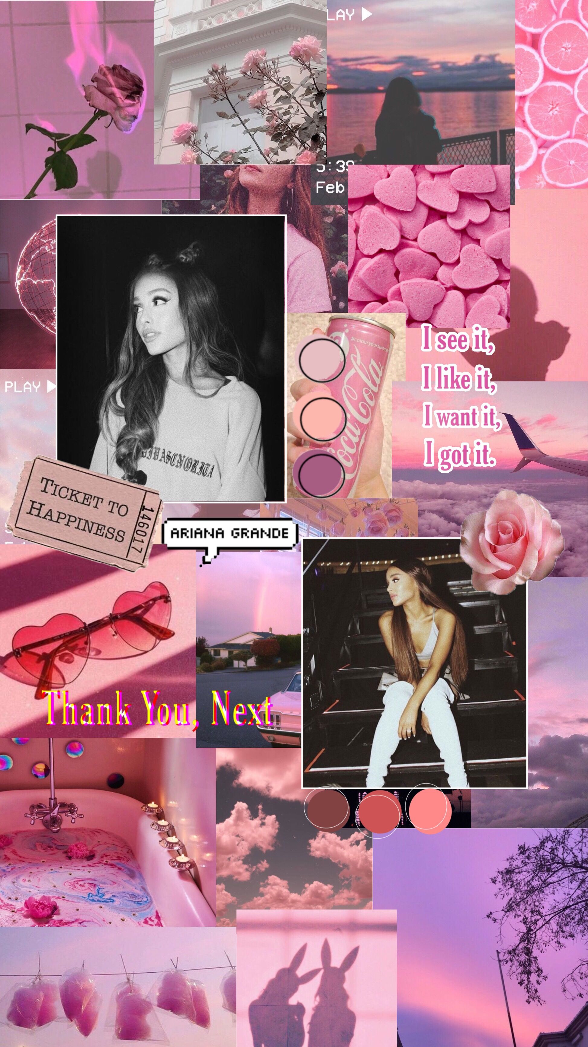 Ariana Grande Collage Wallpapers Wallpaper Cave