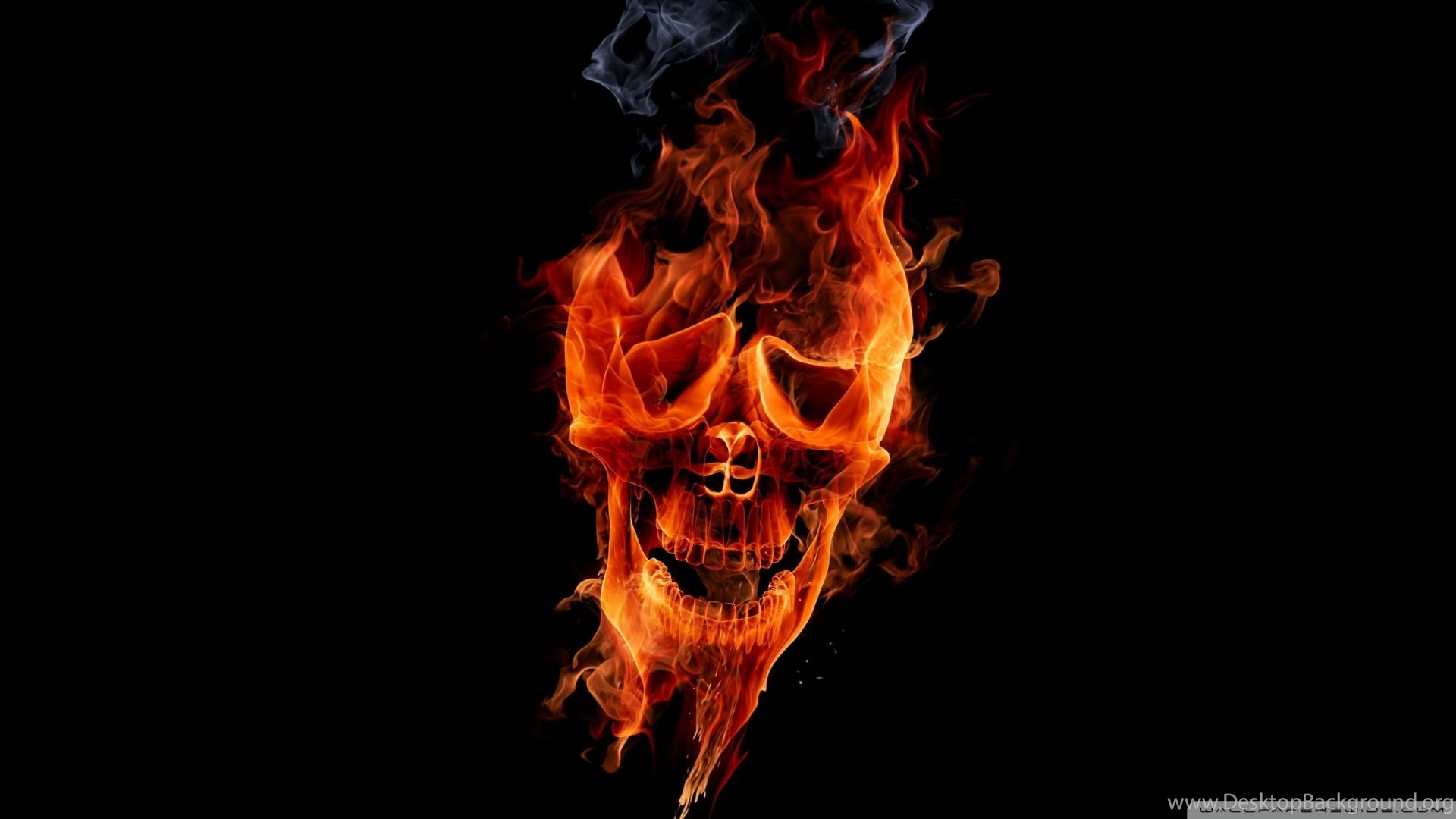 Fire Skeleton Wallpapers Wallpaper Cave