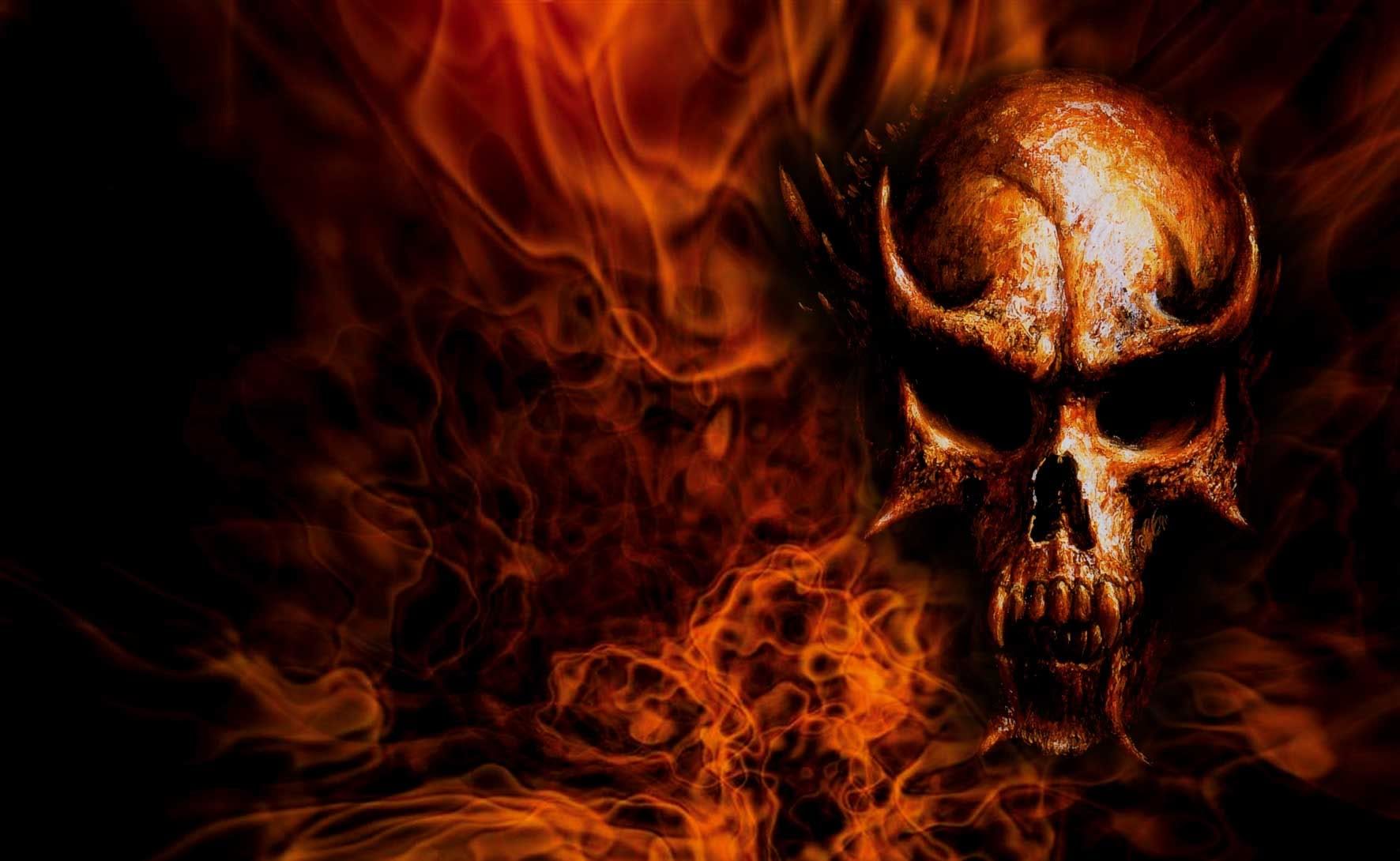 Fire Skeleton Wallpapers Wallpaper Cave