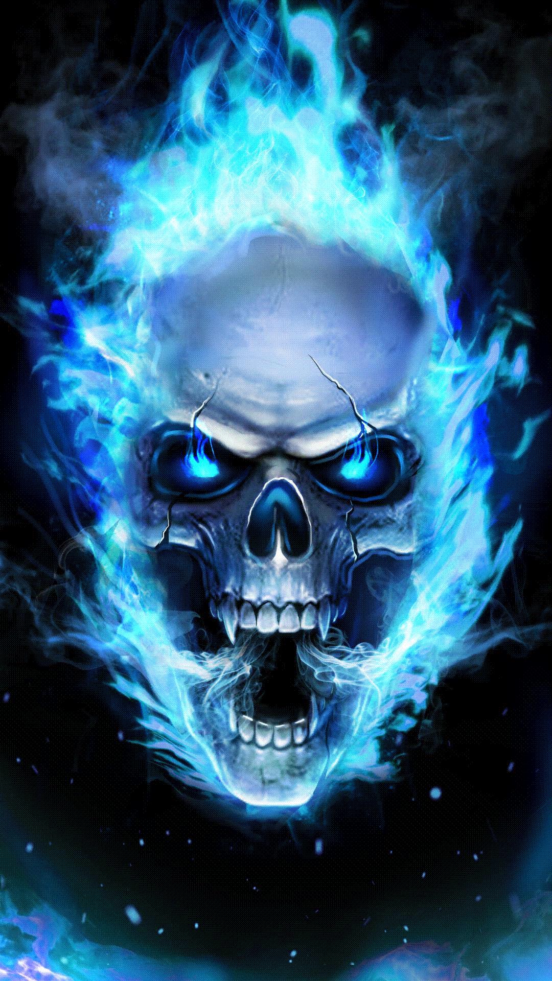 Fire Skeleton Wallpapers Wallpaper Cave