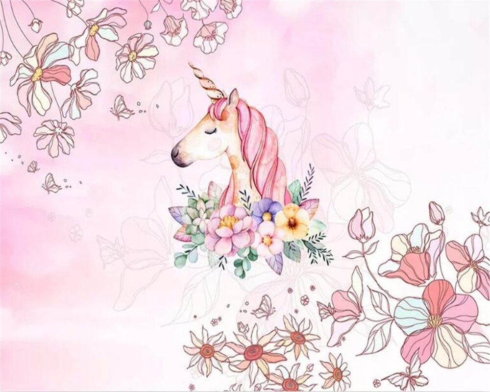 Unicorns With Flowers Wallpapers Wallpaper Cave