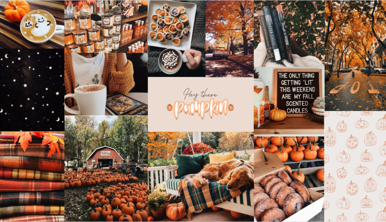 Autumn Aesthetic Collage PC Wallpapers Wallpaper Cave