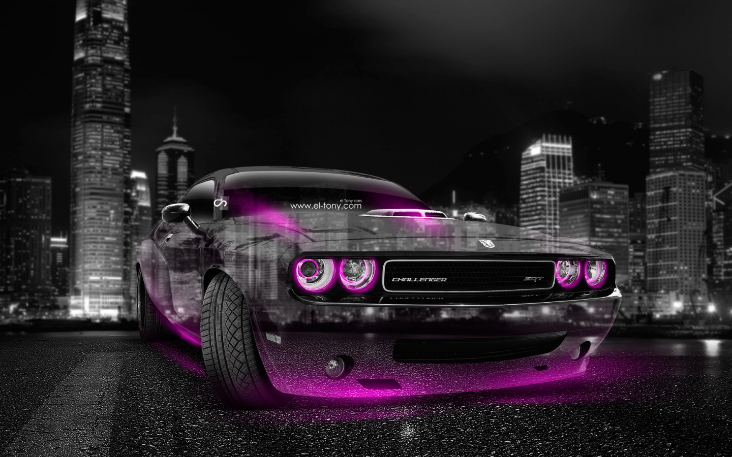 Neon Dodge Challenger Wallpapers Wallpaper Cave
