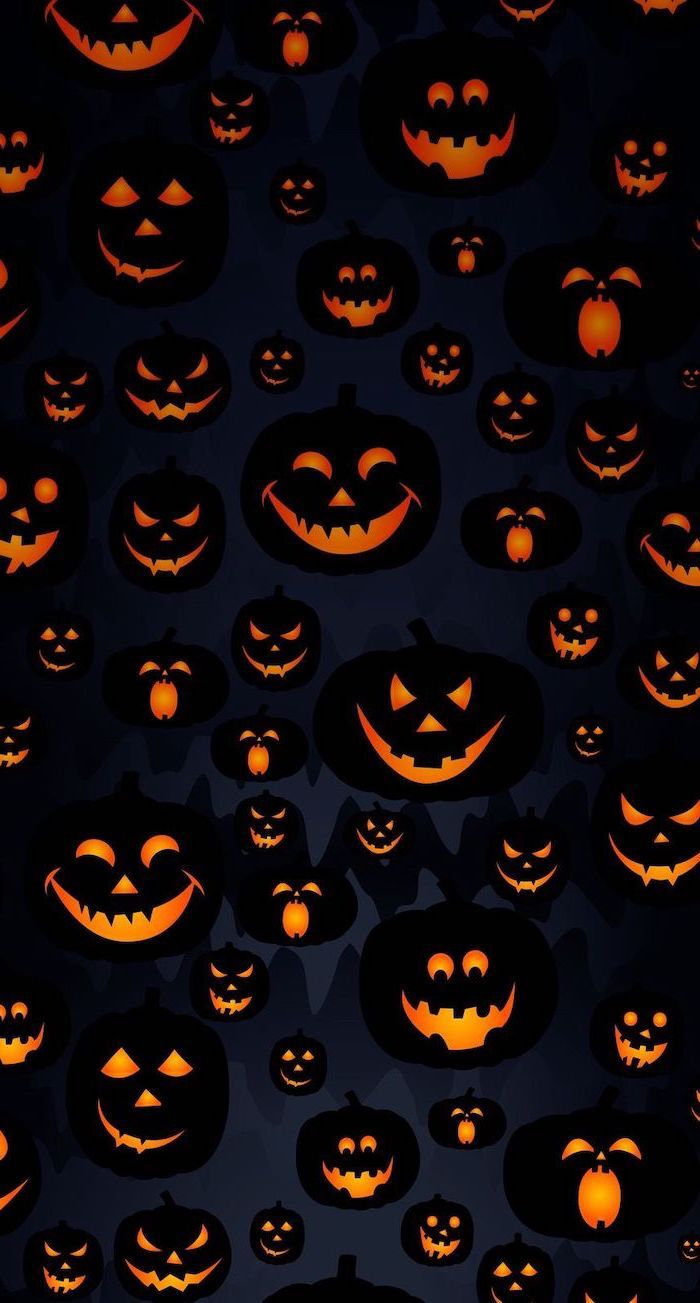 Orange Aesthetic Halloween Wallpapers Wallpaper Cave