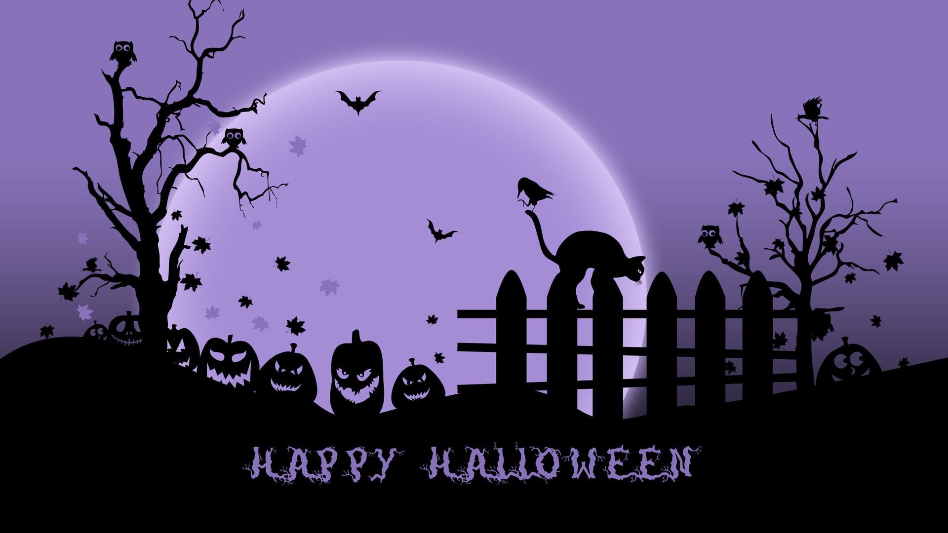 Light Purple Halloween Wallpapers Wallpaper Cave