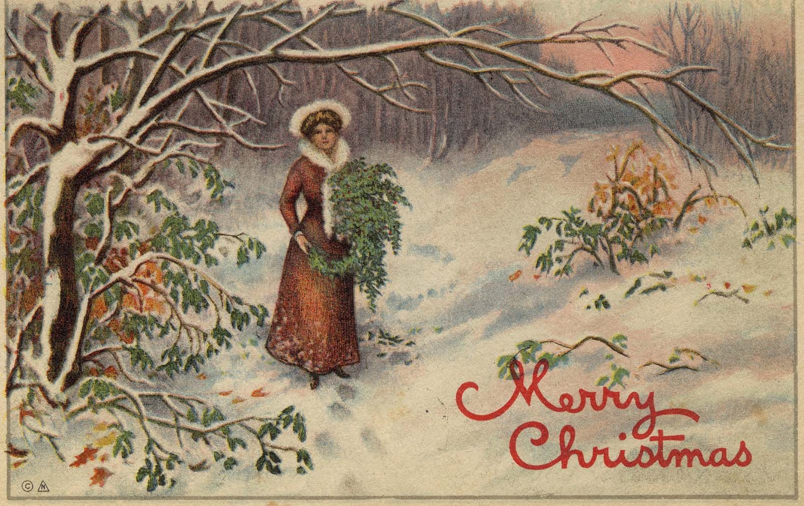 Vintage Christmas Desktop Wallpapers Wallpaper Cave