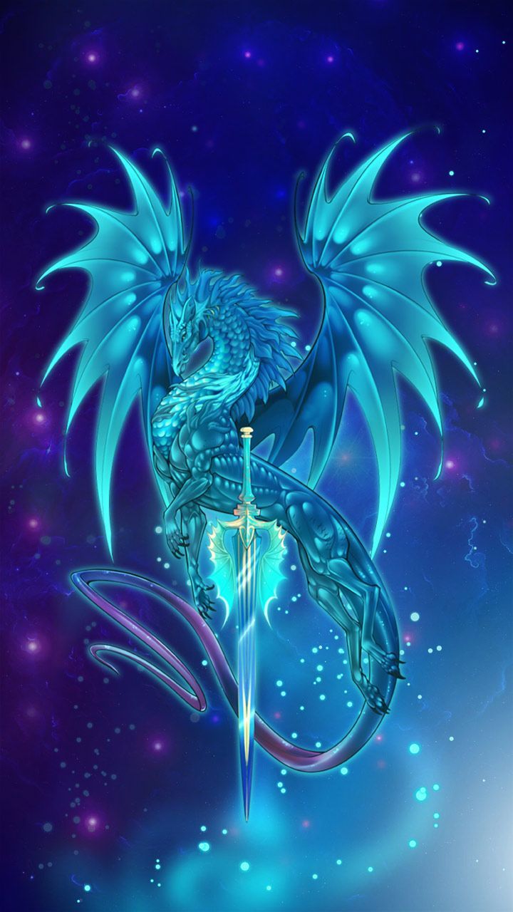 Blue Fire Dragon Wallpapers Wallpaper Cave