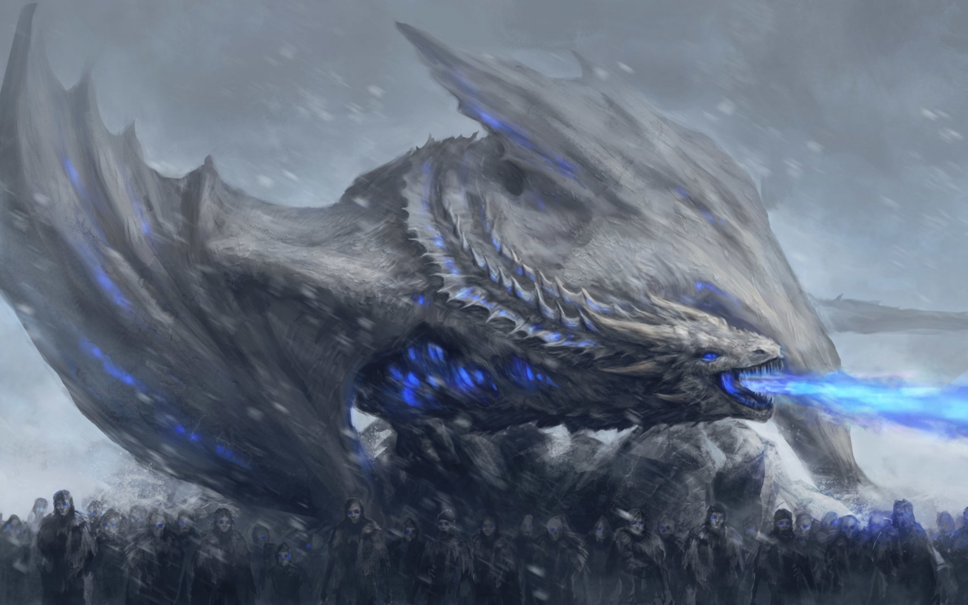 Blue Fire Dragon Wallpapers Wallpaper Cave