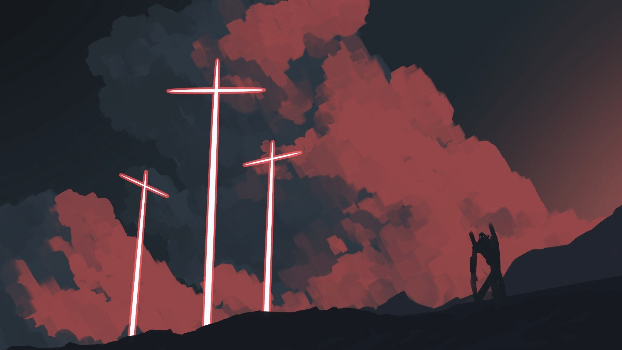 Neon Cross Wallpapers Wallpaper Cave