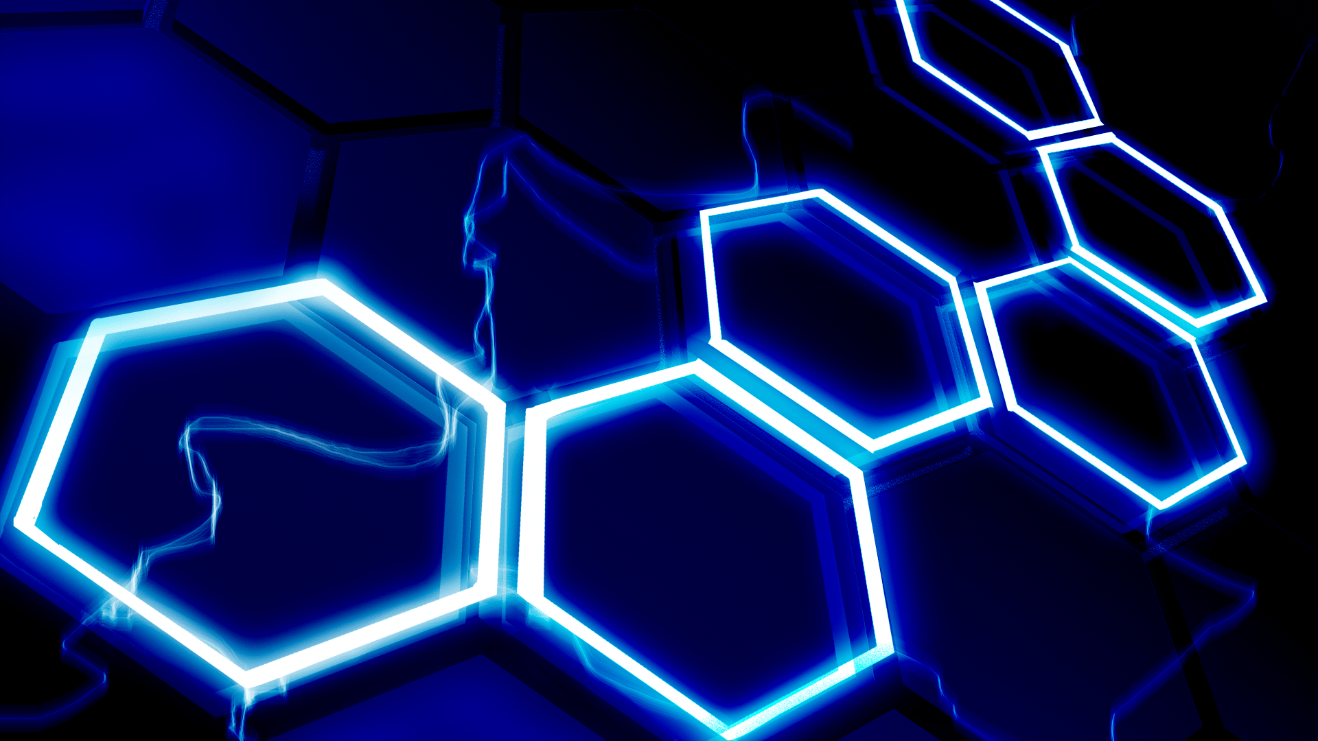 Blue Hexagon Wallpapers Wallpaper Cave