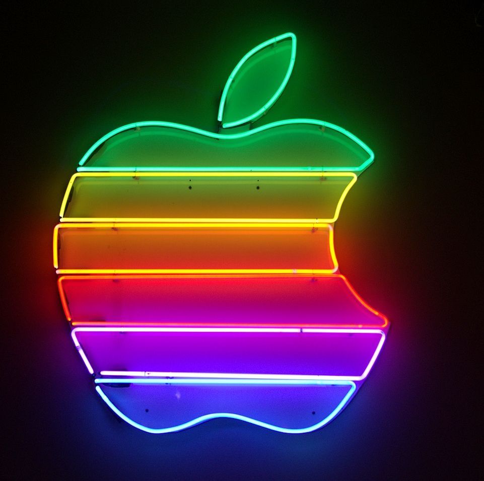 Neon Apple Wallpapers Wallpaper Cave