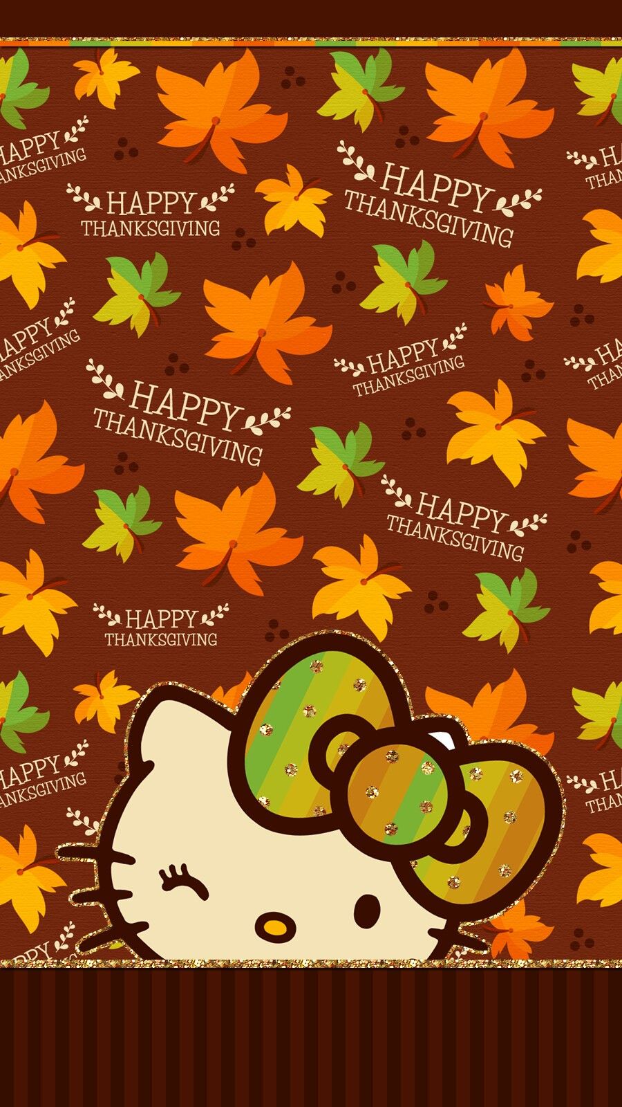 Happy Thanksgiving Hello Kitty Wallpapers Wallpaper Cave