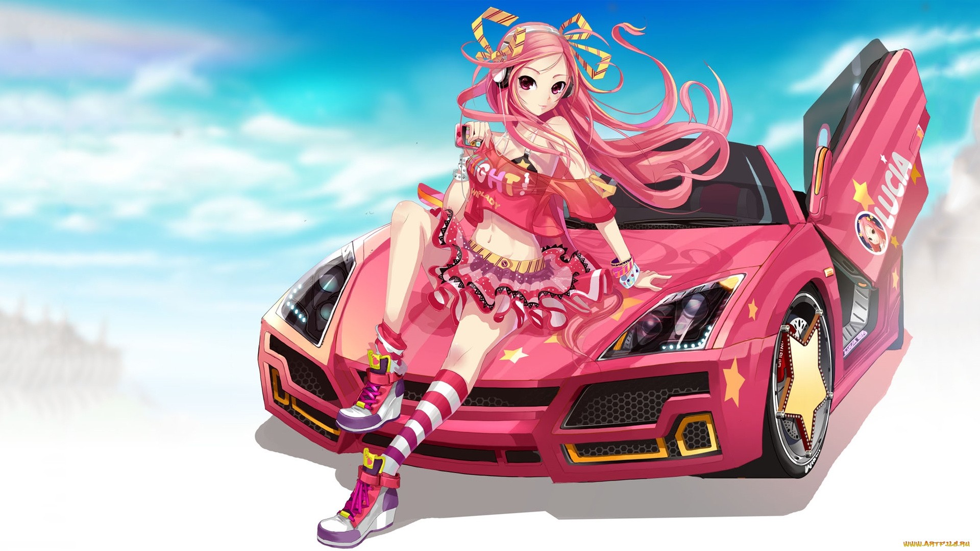 Anime Racing Girl Wallpapers Wallpaper Cave