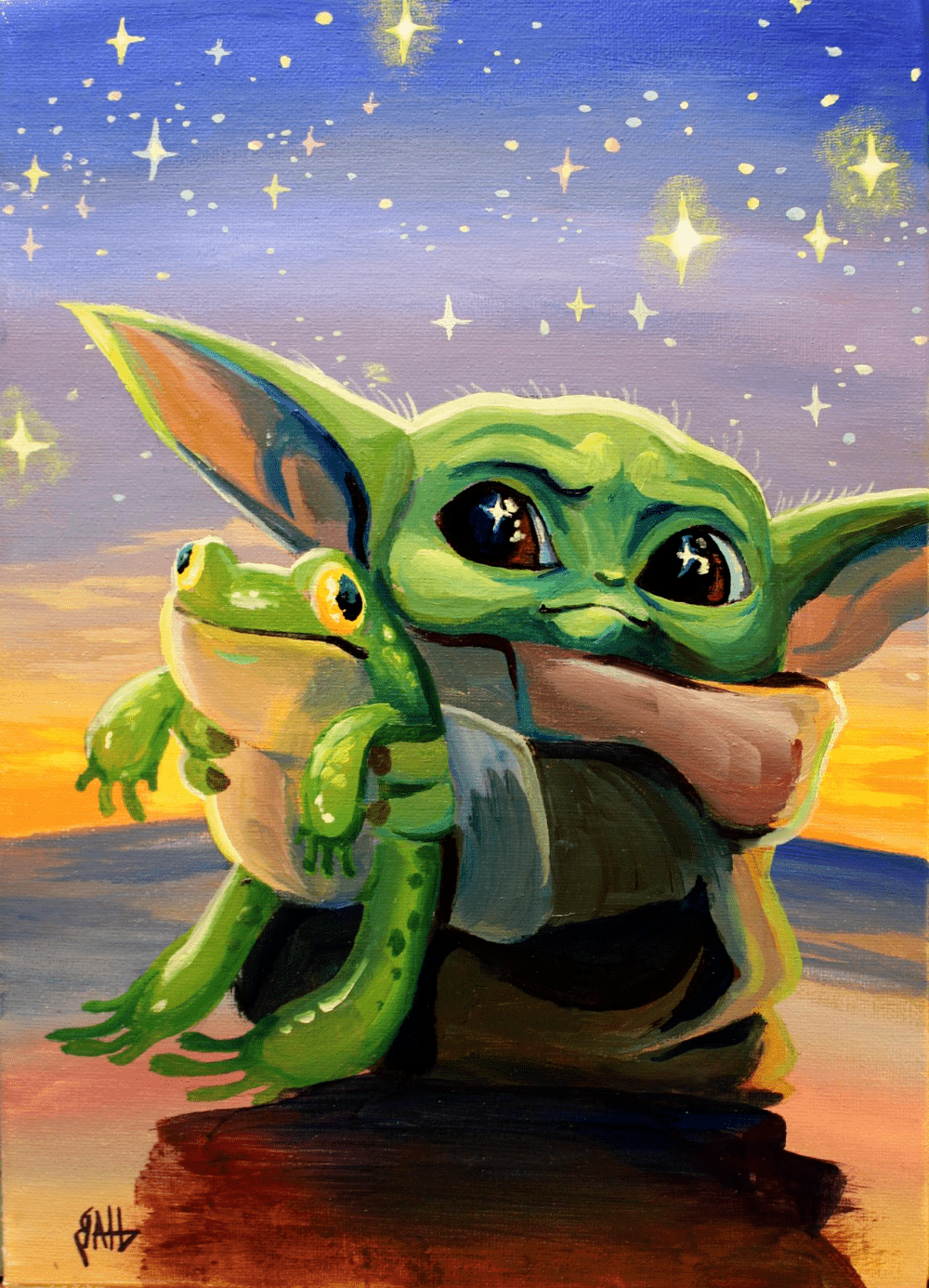 Cute Baby Yoda Christmas Wallpapers Wallpaper Cave