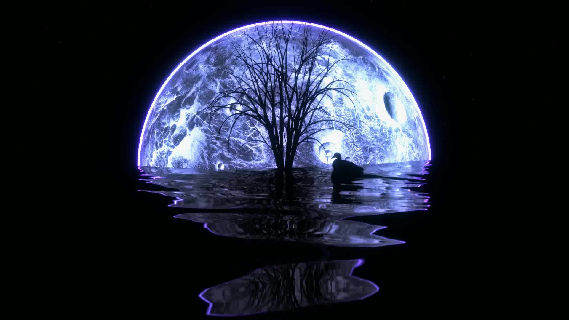 Glowing Moon Wallpapers Wallpaper Cave