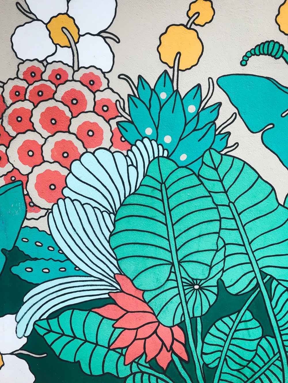 Yellow Green Flower Art Wallpapers Wallpaper Cave