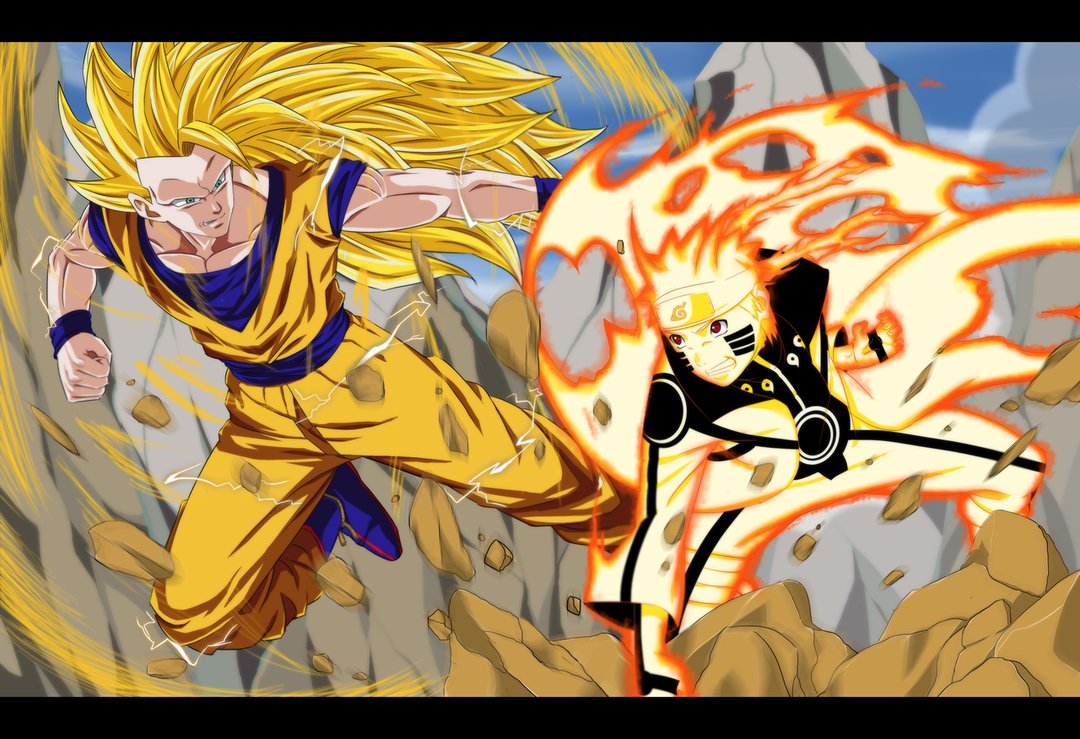Naruto And Goku Desktop Wallpapers Wallpaper Cave