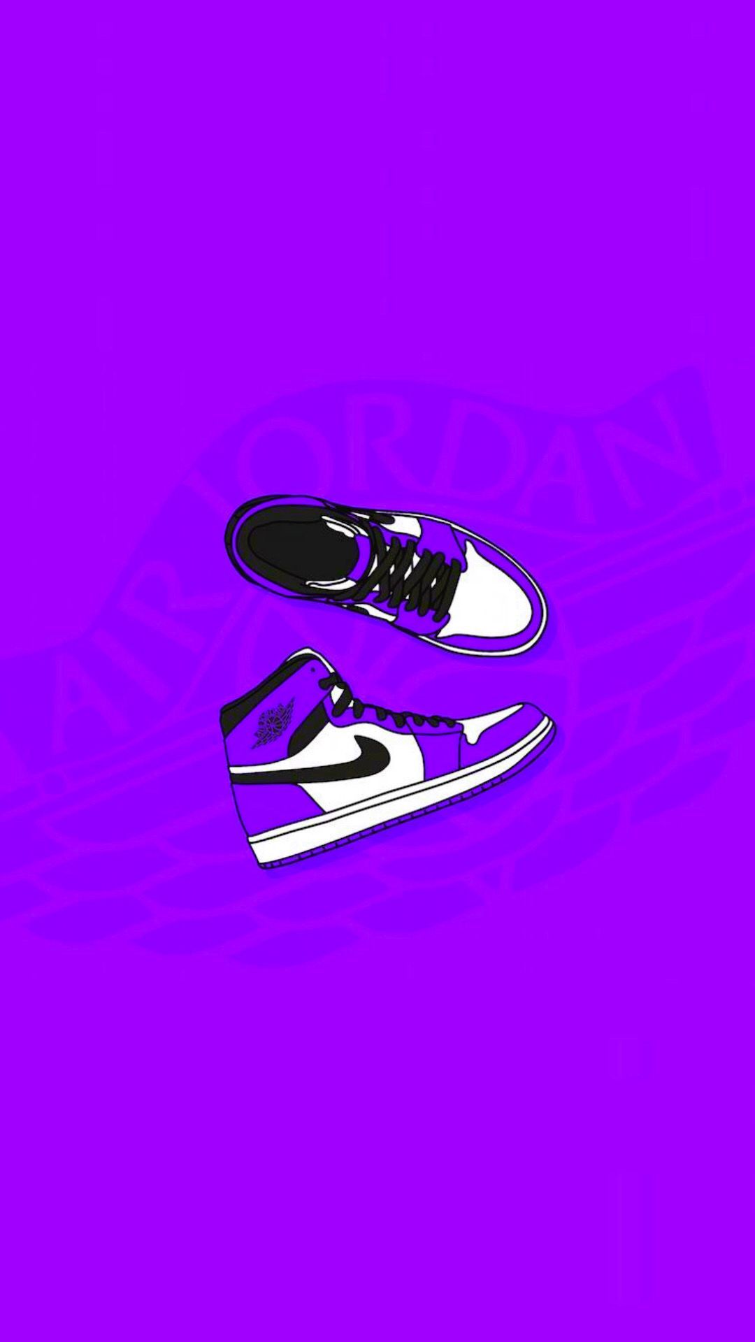 Black And Purple Jordan Wallpapers Wallpaper Cave