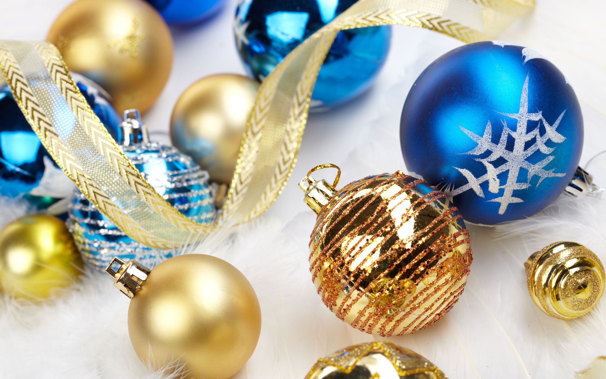Gold Blue Christmas Wallpapers Wallpaper Cave