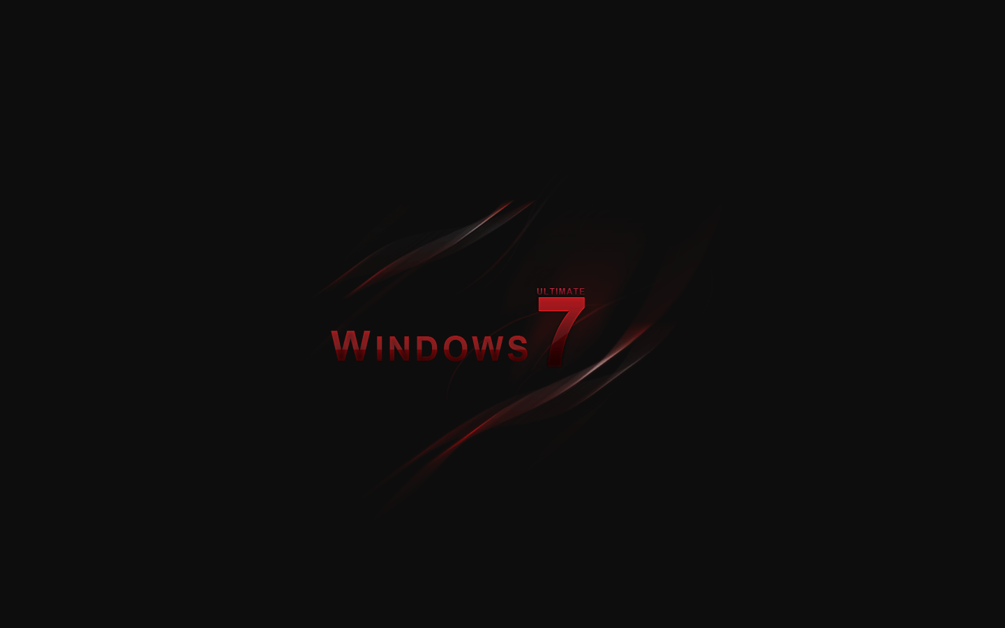 Windows 7 Wallpaper Black And Red Hd