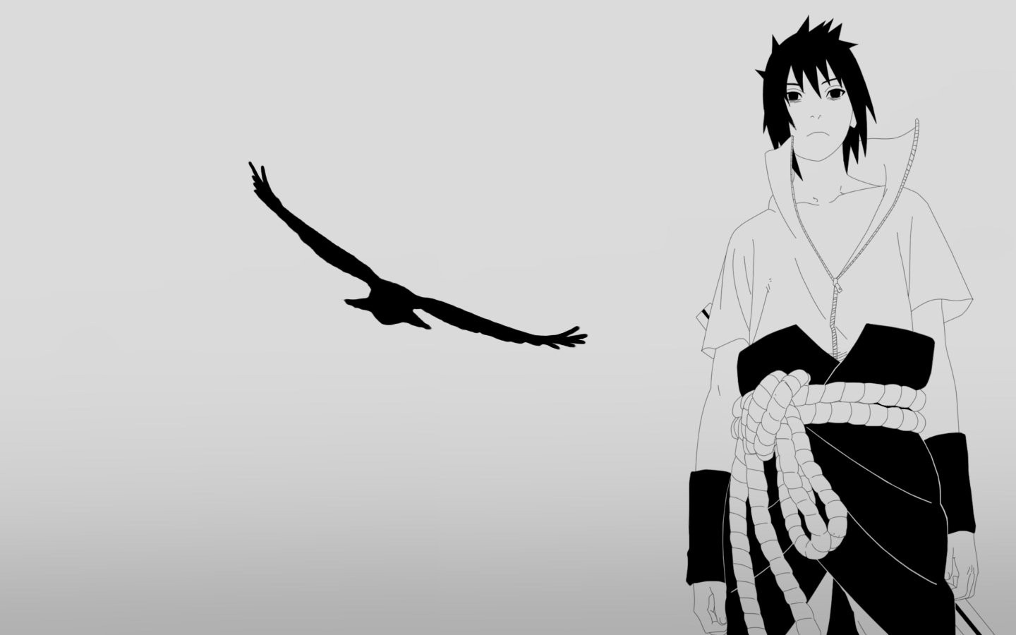 Sasuke Black And White Wallpapers Wallpaper Cave