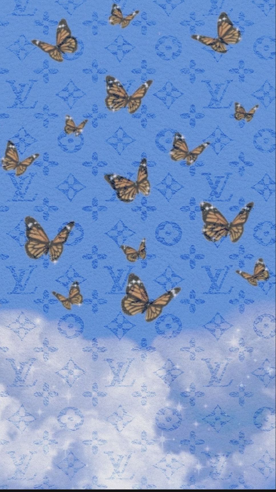 Blue Louis Vuitton Aesthetic Wallpapers Wallpaper Cave