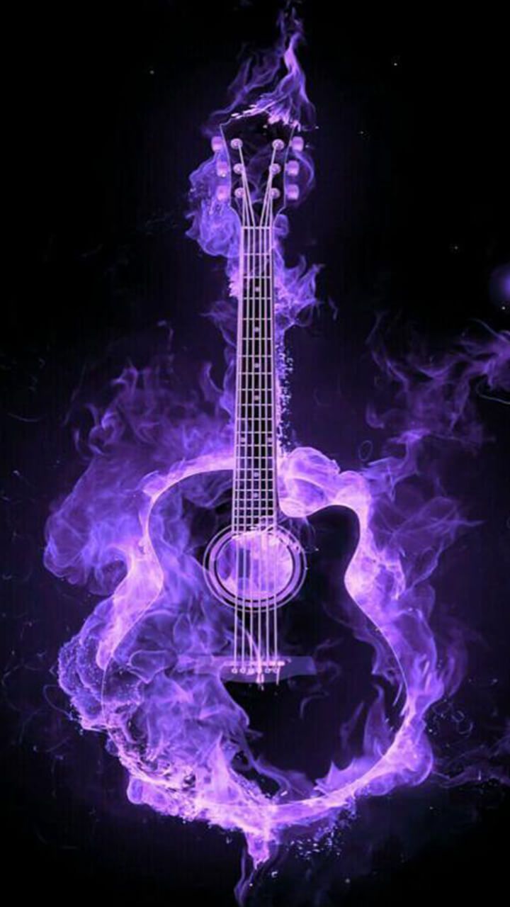 Purple Electric Guitar Wallpapers