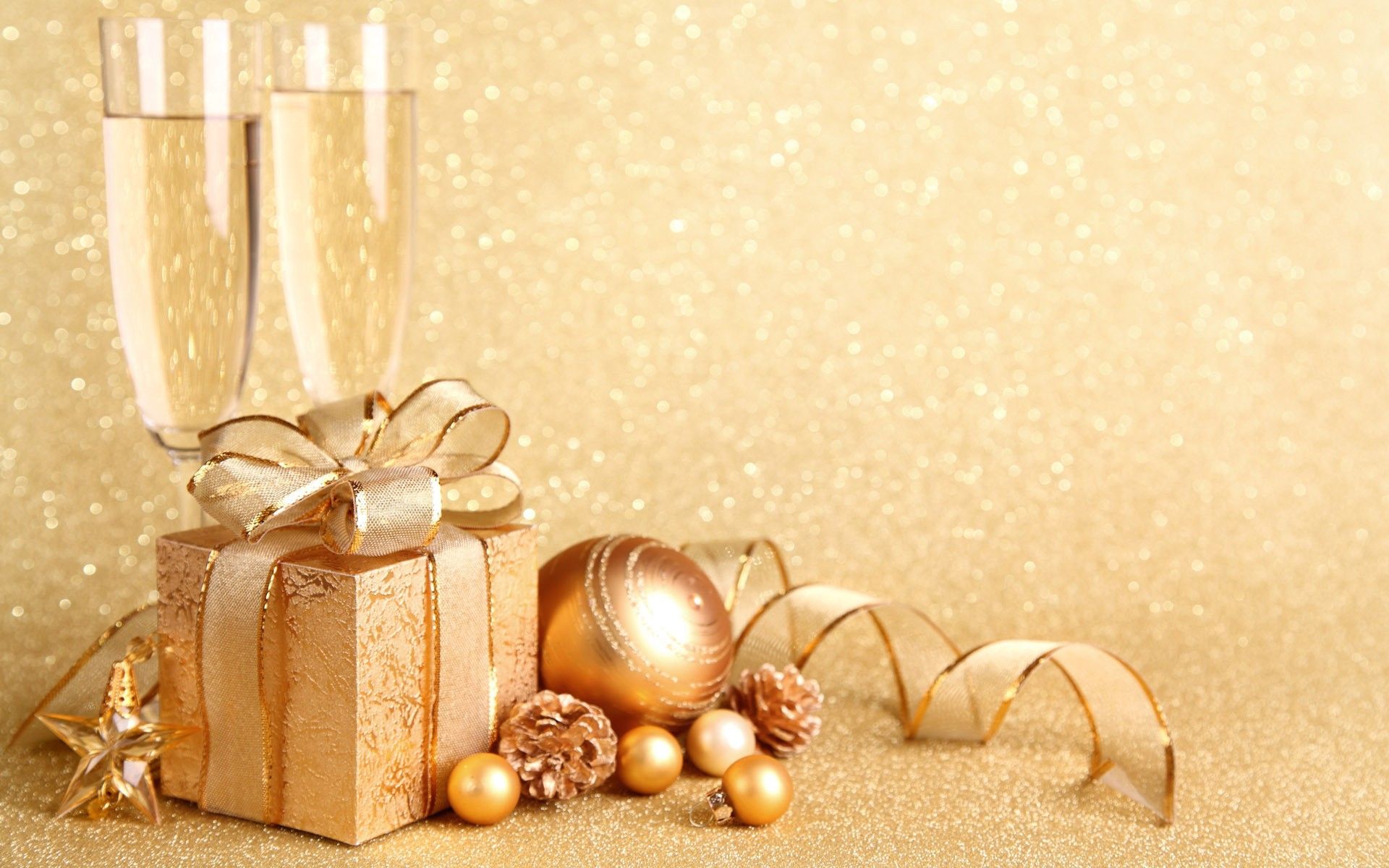 Merry Christmas Gold Wallpapers Wallpaper Cave