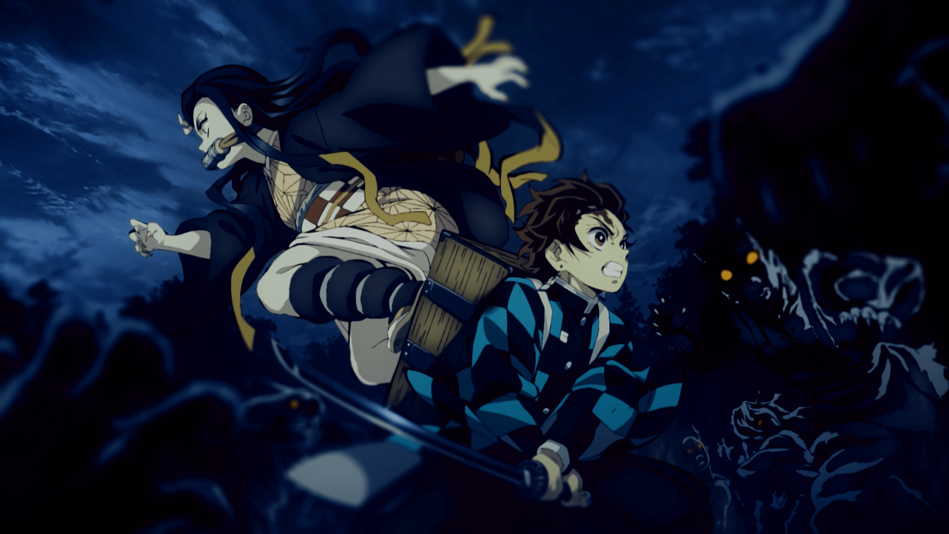 Demon Slayer Fight Wallpapers Wallpaper Cave