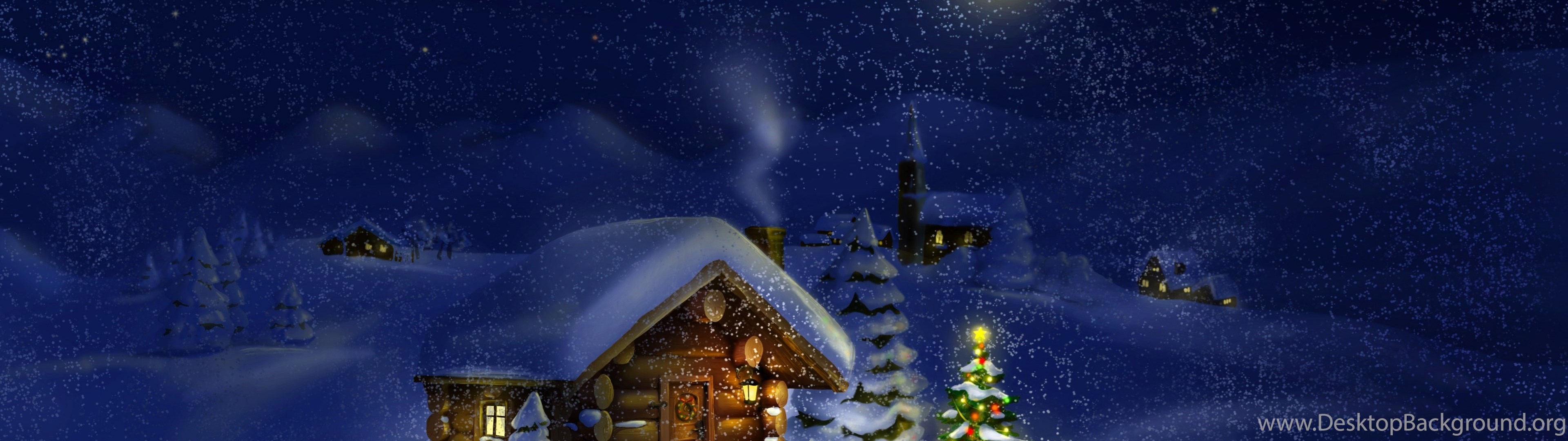 3840x1080 Christmas Dual Wallpapers Wallpaper Cave