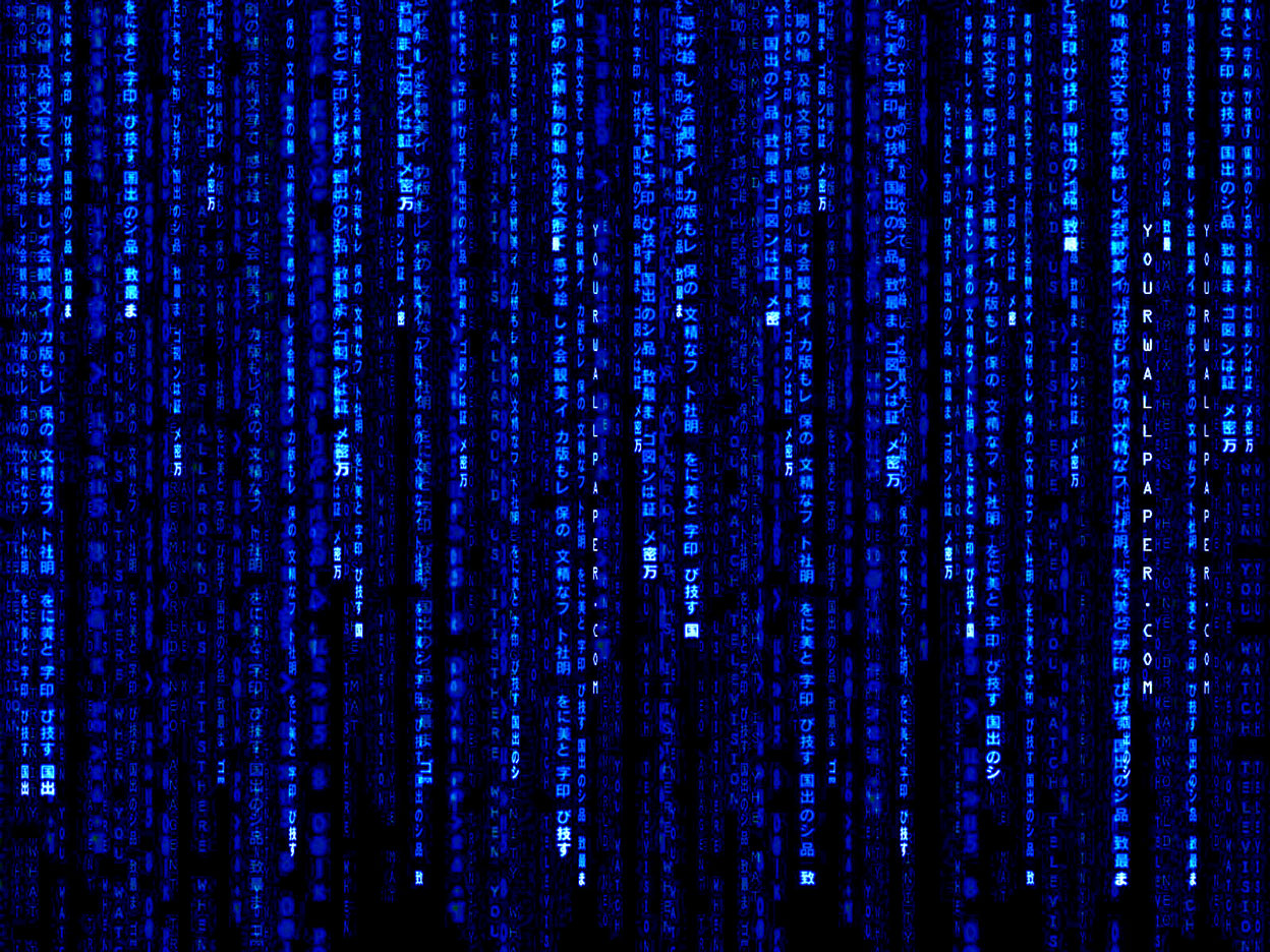 Blue Matrix Wallpapers Wallpaper Cave