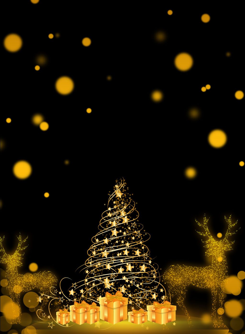 Black Gold Christmas Wallpapers Wallpaper Cave