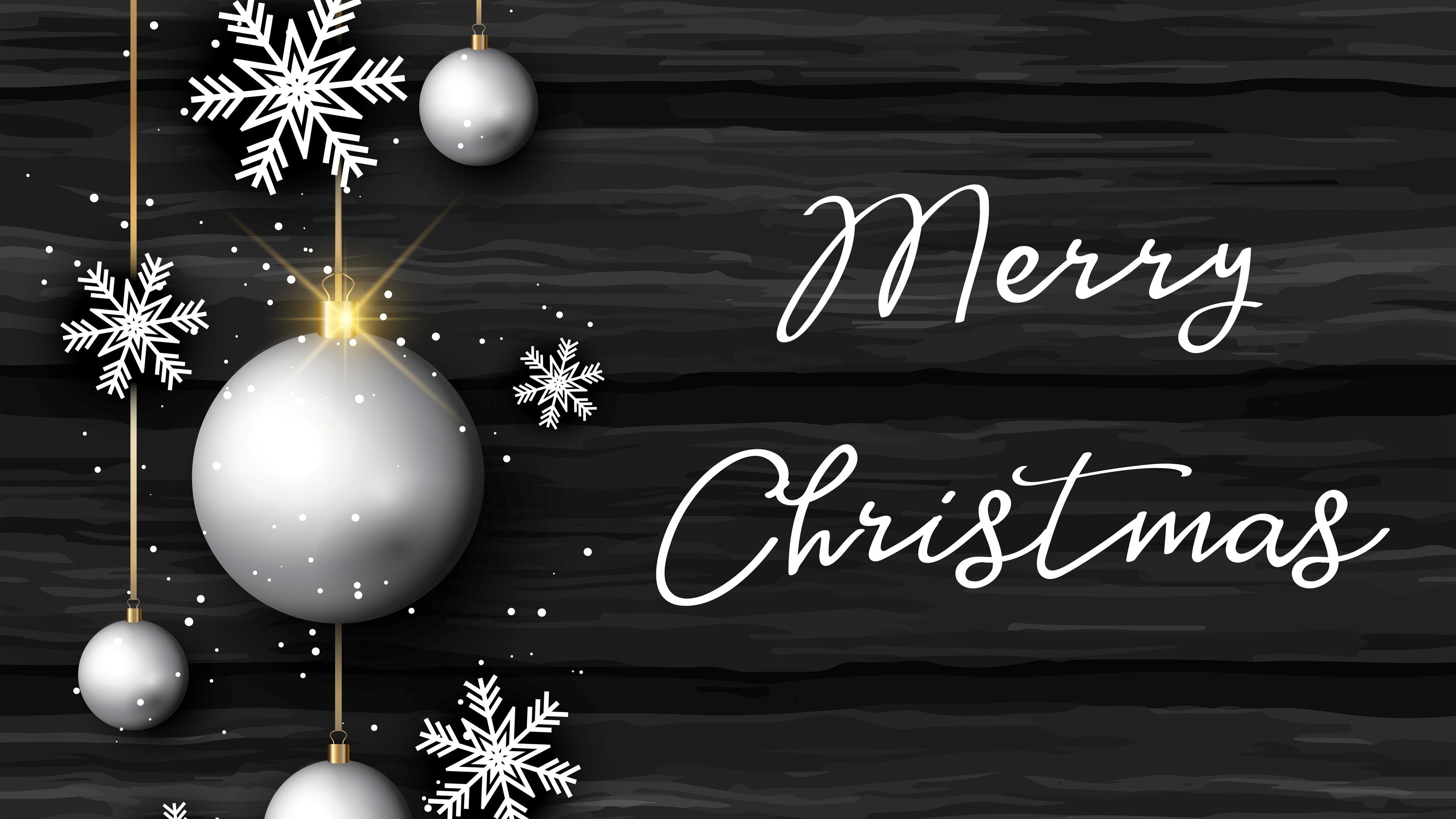 Merry Christmas Black And White Wallpapers Wallpaper Cave