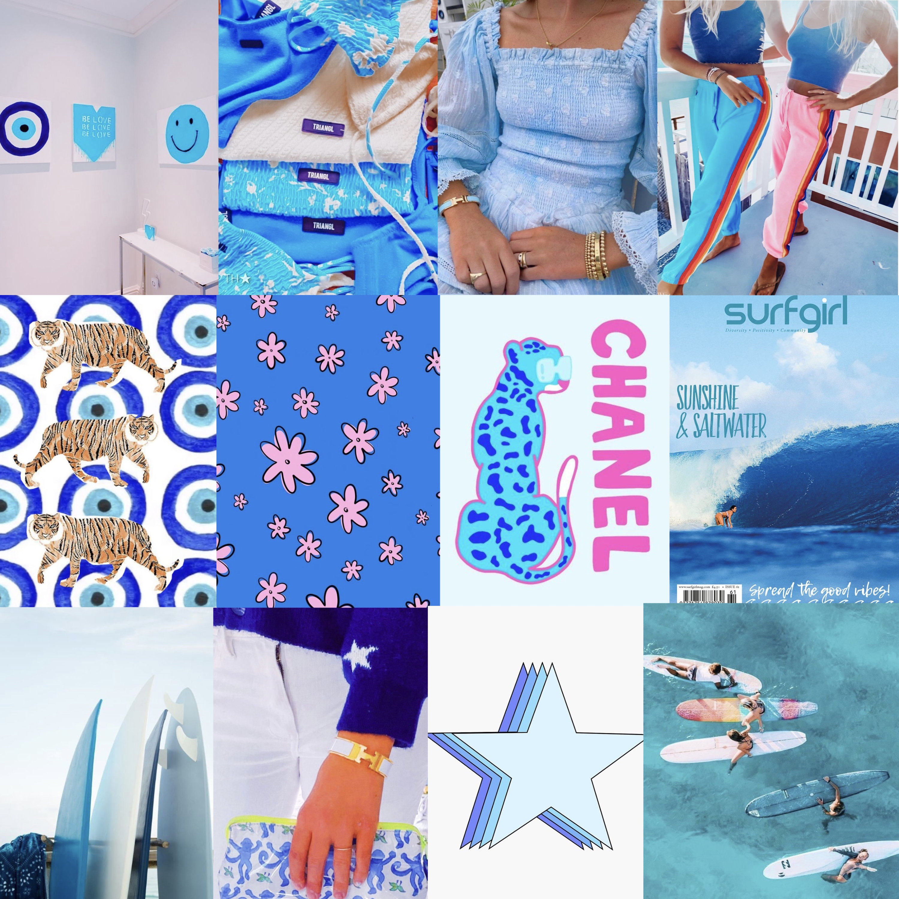 Summer Preppy Collage Wallpapers Wallpaper Cave