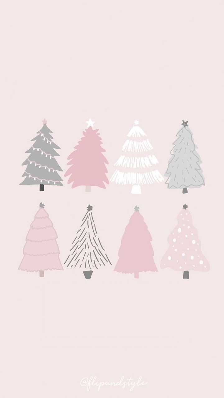 Pink And Gray Christmas iPhone Wallpapers Wallpaper Cave