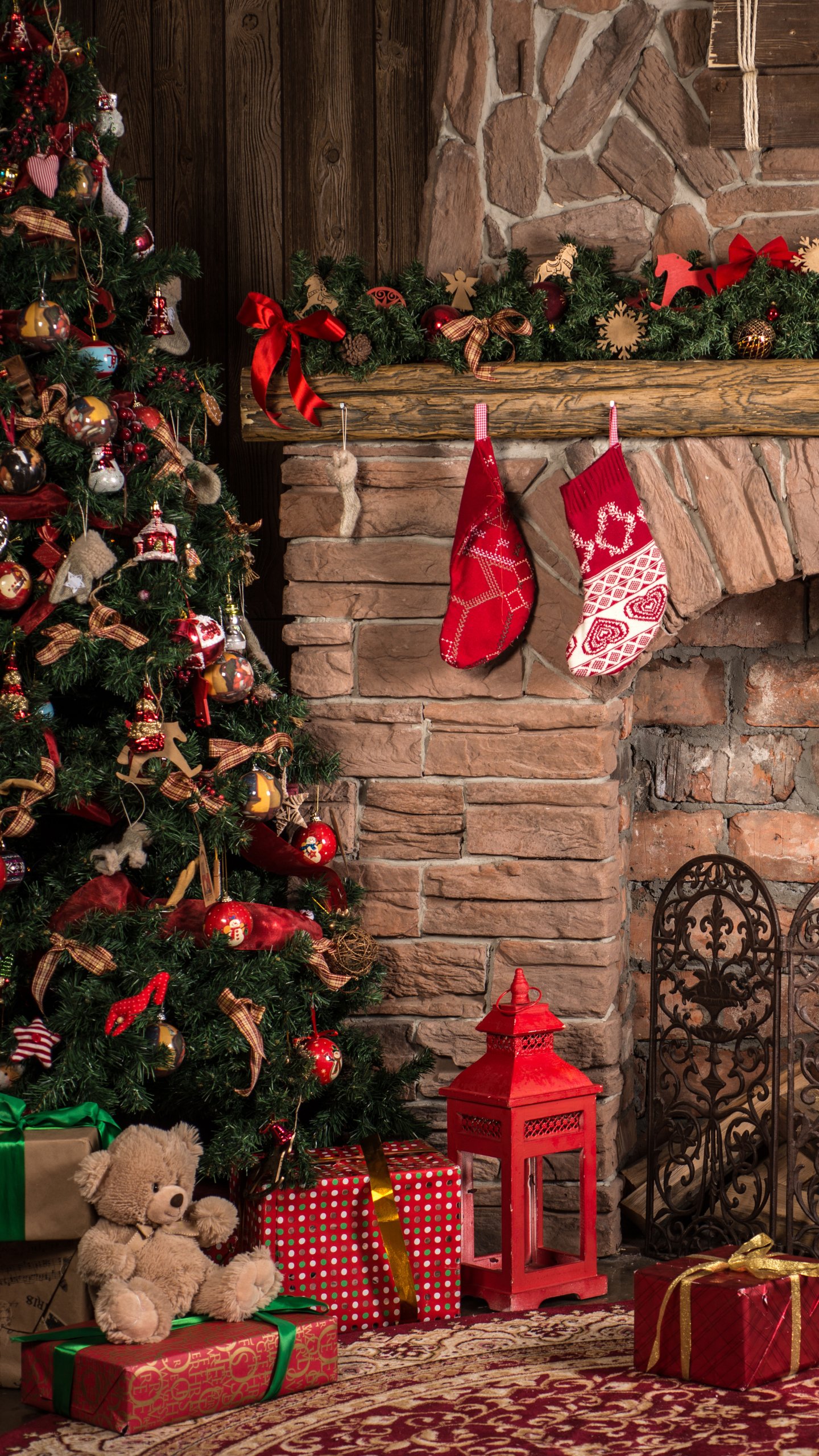 Red Christmas Phone Wallpapers Wallpaper Cave