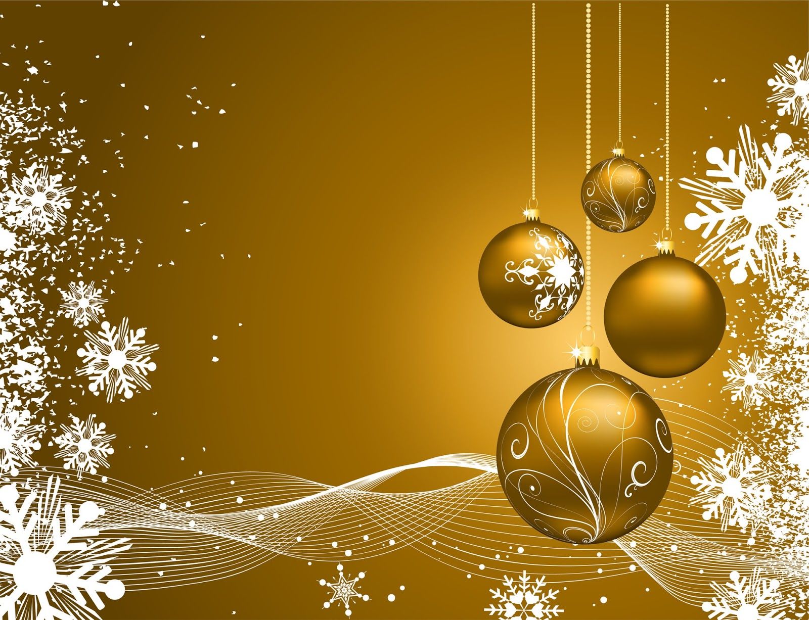 Christmas Gold And White Wallpapers Wallpaper Cave