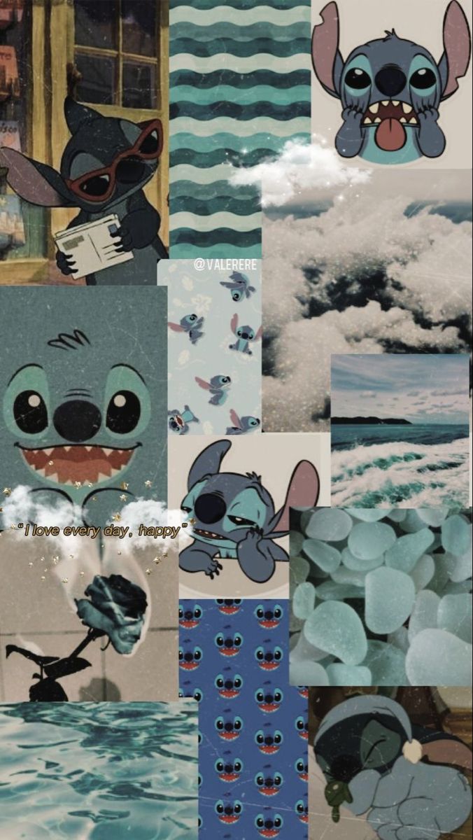 Stitch Collage Wallpapers Wallpaper Cave