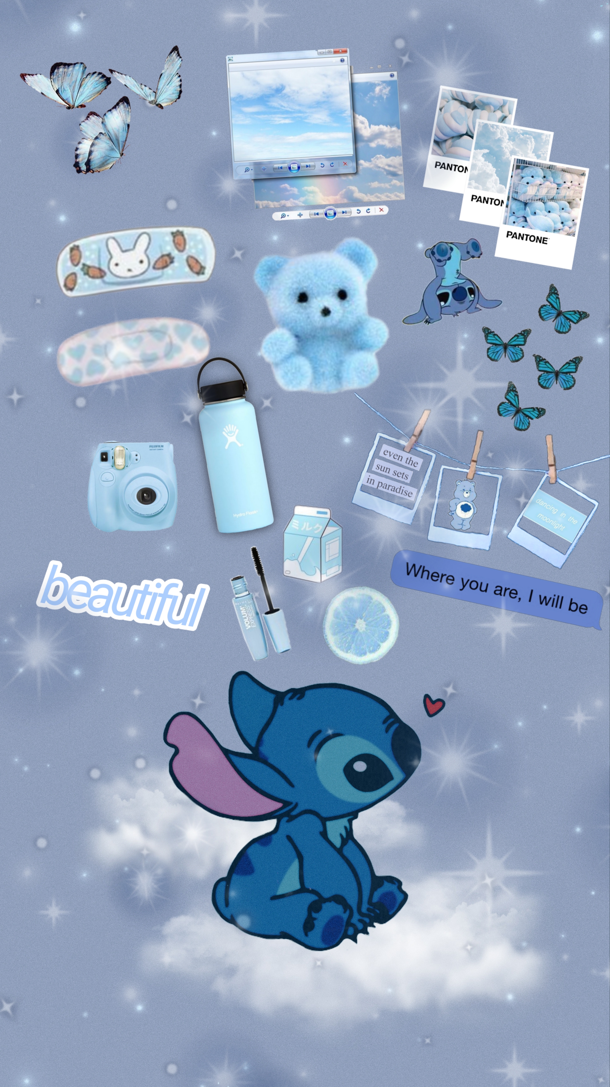 Stitch Wallpaper Aesthetic Collage