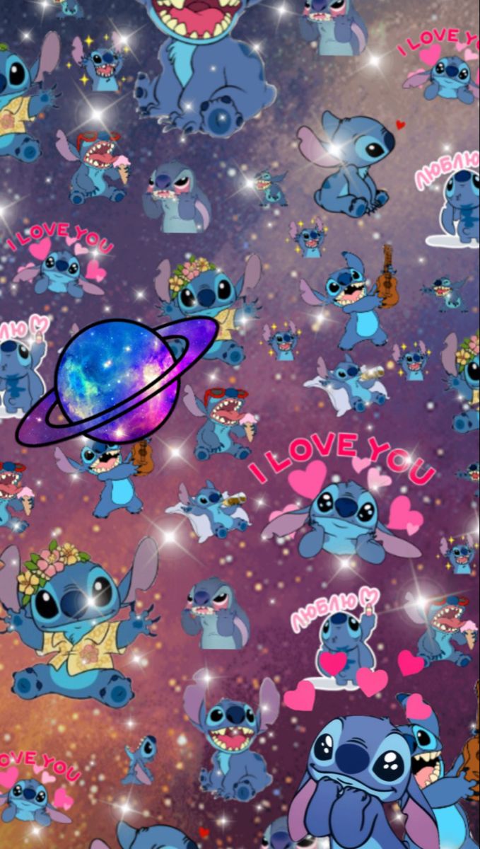 Stitch Wallpaper Aesthetic Collage