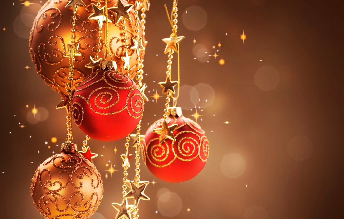 Red And Gold Christmas Wallpaper