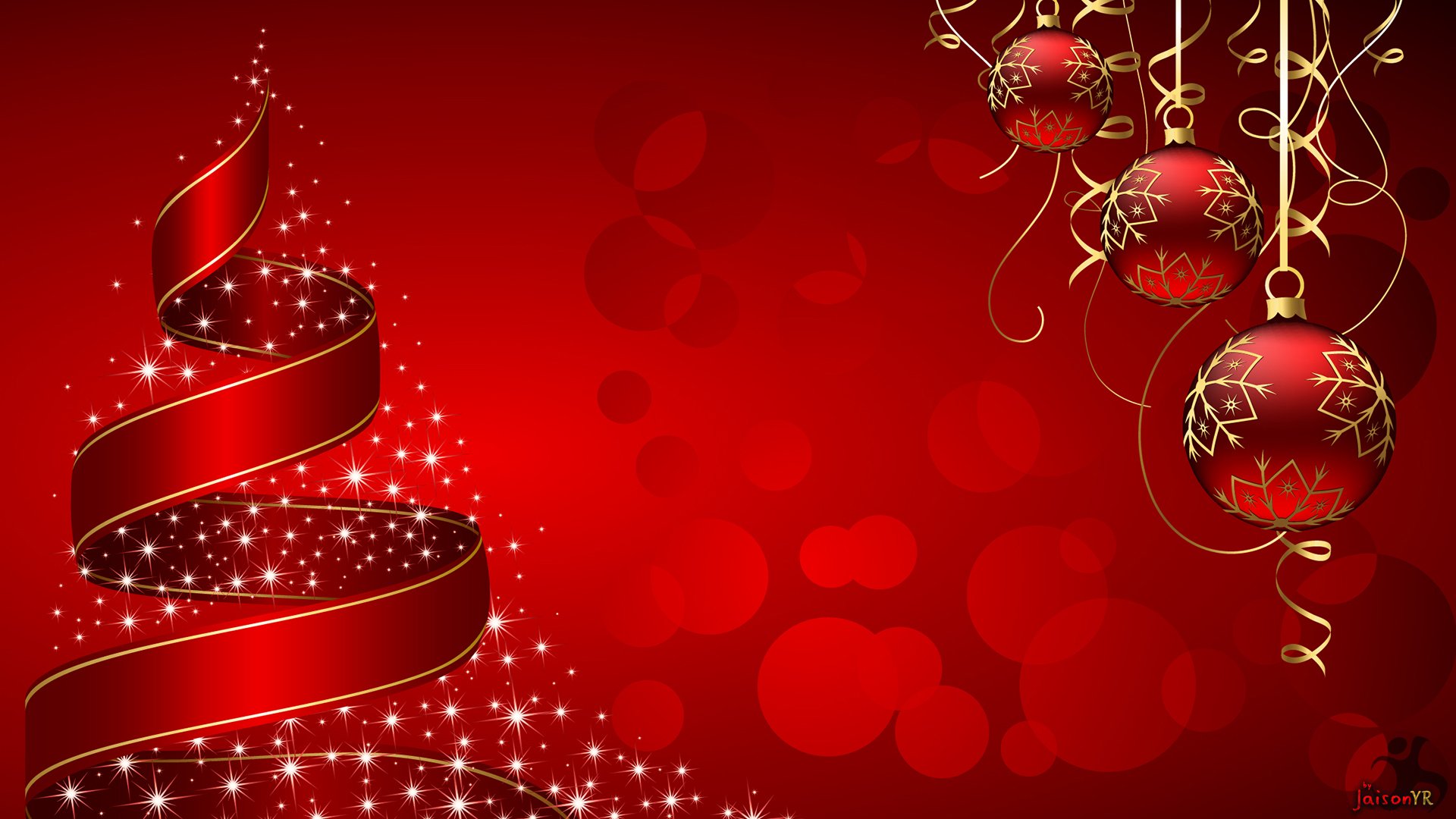 Christmas Red And Gold Wallpapers Wallpaper Cave