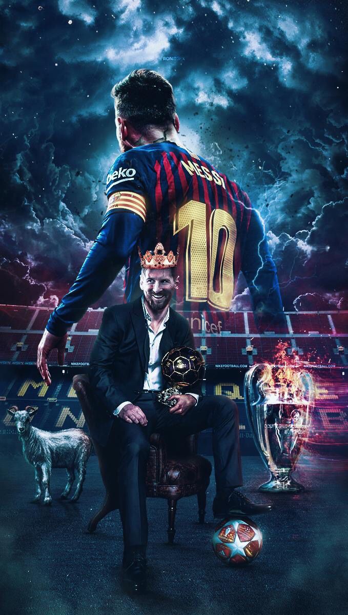 Messi The Goat Wallpapers Wallpaper Cave