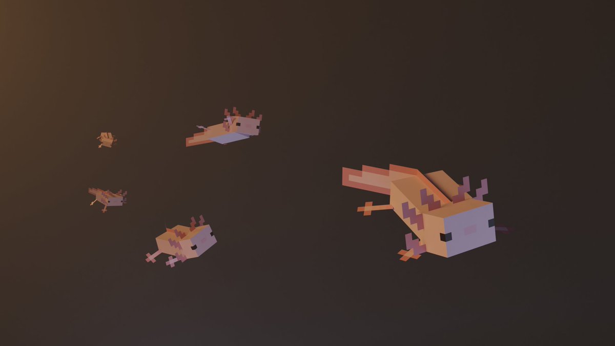 Minecraft Axolotls Wallpapers Wallpaper Cave