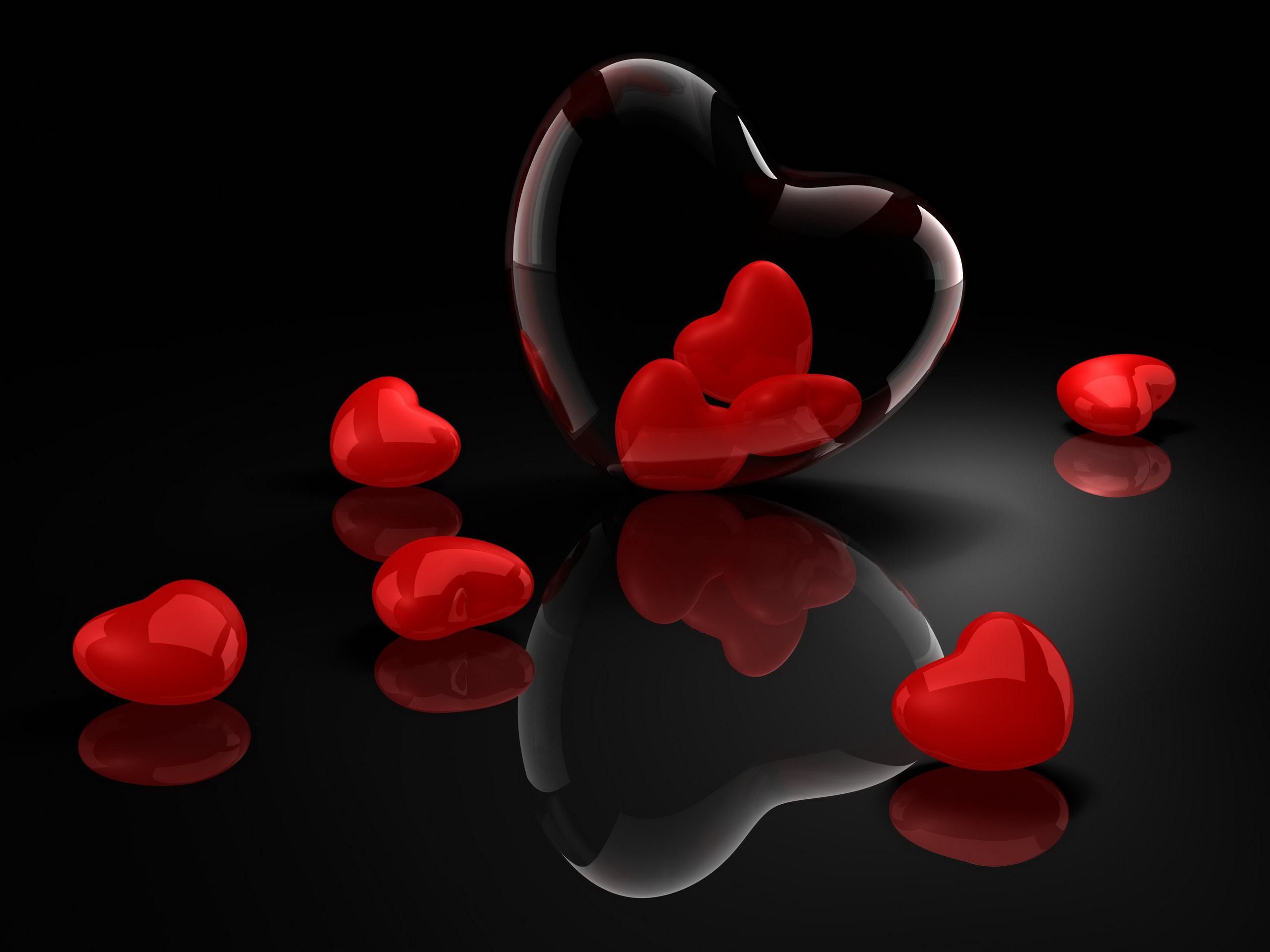 Black And Red Heart Wallpapers Wallpaper Cave