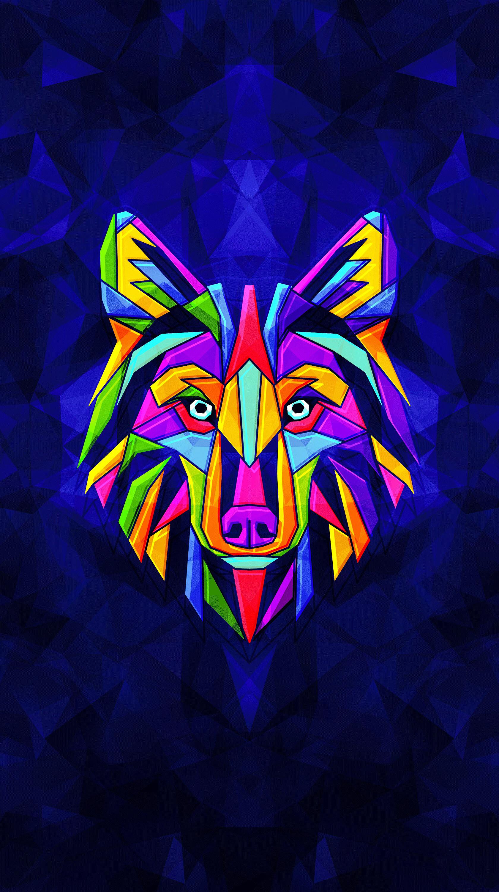 Colorful Wolf Wallpapers Wallpaper Cave