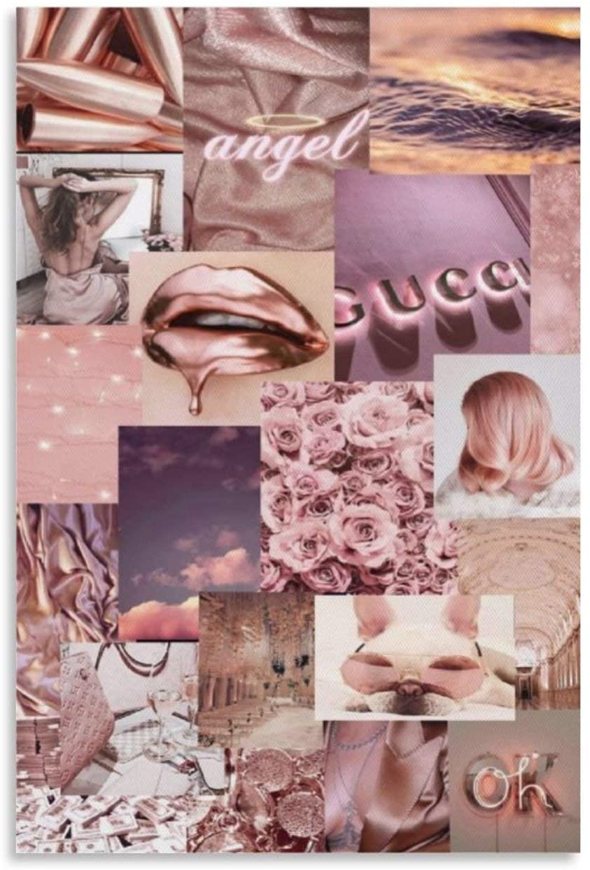 Rose Gold Collage Wallpapers Wallpaper Cave