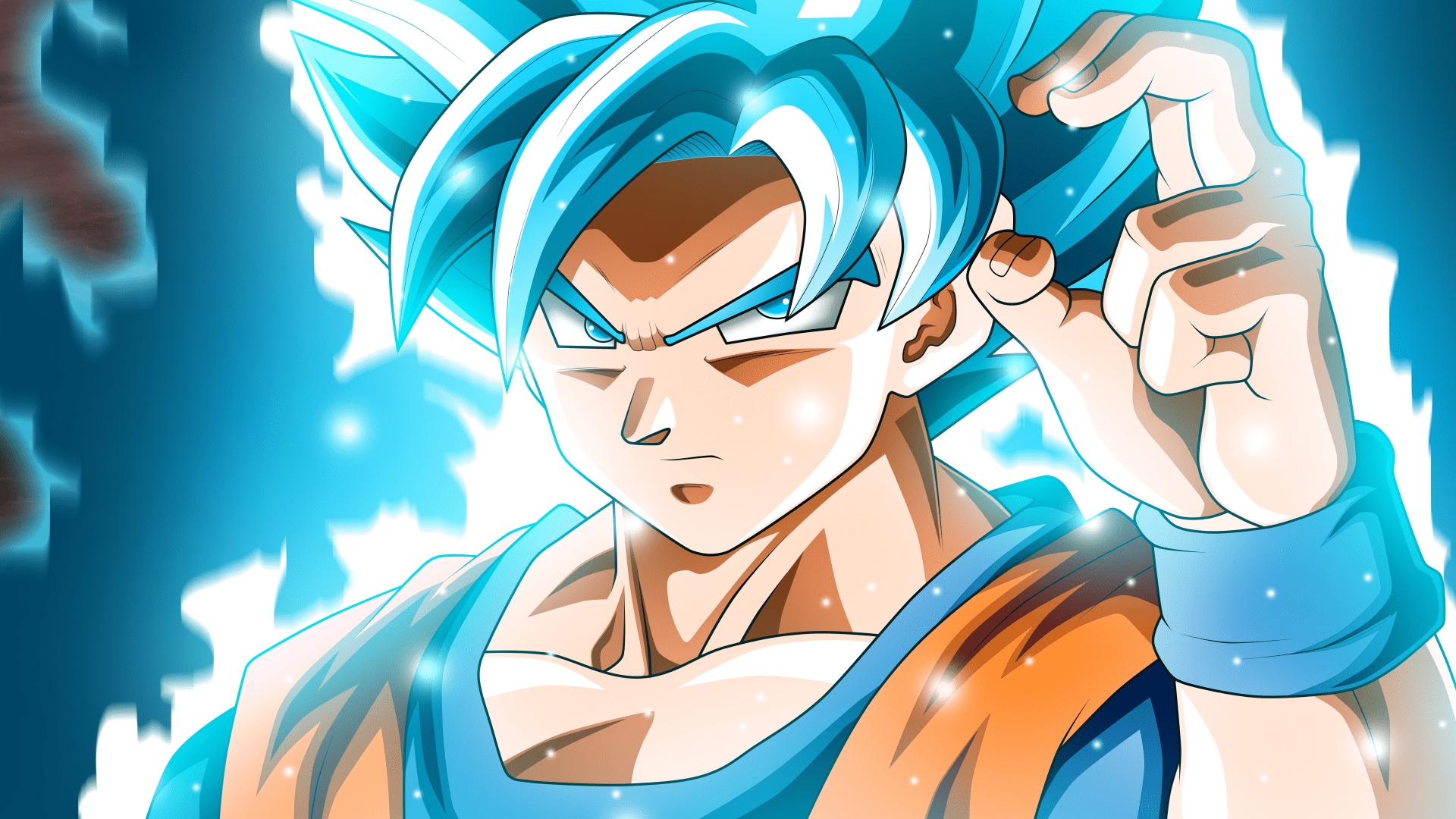 Goku Blue Hair Wallpapers Wallpaper Cave