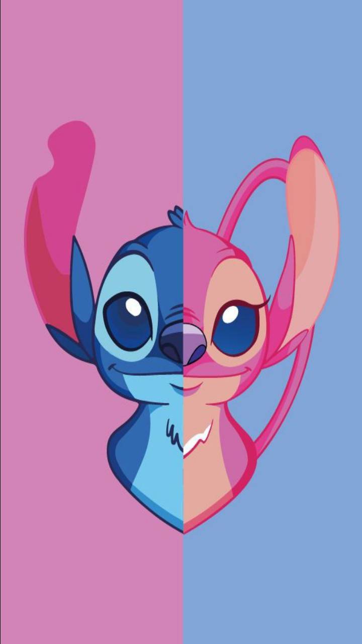Stitch And Pink Stitch Wallpaper