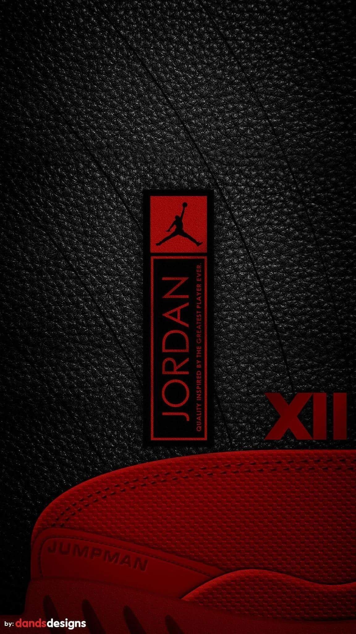 Red Jordan Logo Wallpapers Wallpaper Cave